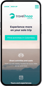 Travelhapp Mobile Web App for Solo Travelers - Nicole Neuberger, Service & UX Designer